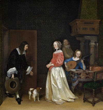 Der Besuch der Freier von Gerard ter Borch